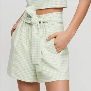 Wilfred Green Gingham Shorts - NWT